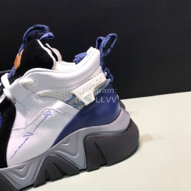 Versace Leather Mesh Thick Soled Sneakers For Men And Women 