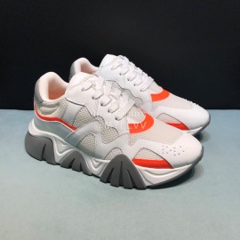 Versace Cowhide Mesh Thick Soled Sneakers For Men And Women 