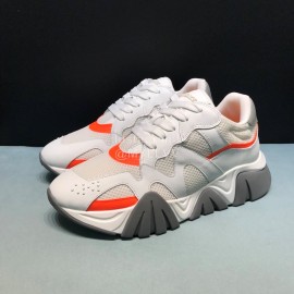 Versace Cowhide Mesh Thick Soled Sneakers For Men And Women 