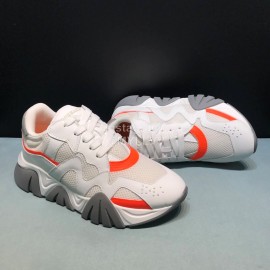 Versace Cowhide Mesh Thick Soled Sneakers For Men And Women 