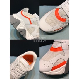 Versace Cowhide Mesh Thick Soled Sneakers For Men And Women 