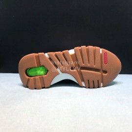 Versace Cowhide Mesh Thick Soled Sneakers For Men And Women Purple