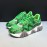 Versace Cowhide Mesh Thick Soled Sneakers For Men And Women Green