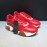 Versace Cowhide Mesh Thick Soled Sneakers For Men And Women Red
