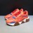 Versace Cowhide Mesh Thick Soled Sneakers For Men And Women Orange