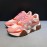 Versace Cowhide Mesh Thick Soled Sneakers For Men And Women Pink