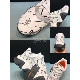 Versace Cowhide Thick Soled Sneakers For Men And Women White