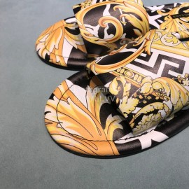 Versace Fashion Printing Leather Casual Slippers For Men