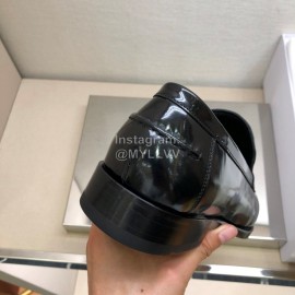 Versace Embroidered Cowhide Casual Loafers For Men Black