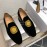 Versace Velvet Cowhide Casual Loafers For Men Black