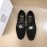 Versace Velvet Calf Leather Business Shoes For Men Black