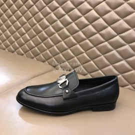 Versace New Calf Leather Business Shoes For Men Black