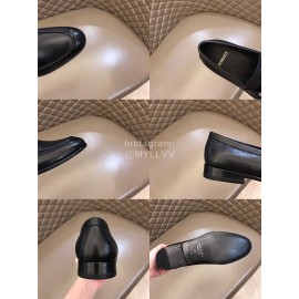 Versace New Calf Leather Business Shoes For Men Black