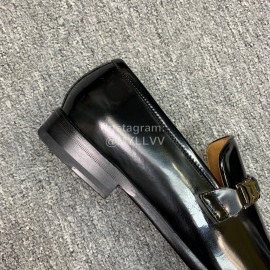 Versace New Leather Business Shoes For Men Black