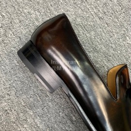 Versace New Leather Casual Business Shoes For Men Brown