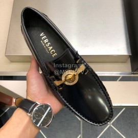Versace Cowhide Hardware Buckle Business Shoes For Men