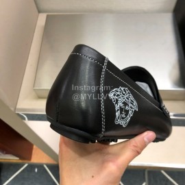 Versace Cowhide Business Shoes For Men Black