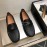 Versace New Cowhide Business Shoes For Men Black