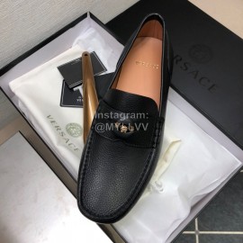 Versace New Cowhide Business Shoes For Men Black