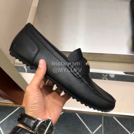 Versace New Cowhide Business Shoes For Men Black