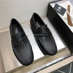 Versace Fashion Cowhide Business Shoes For Men Black