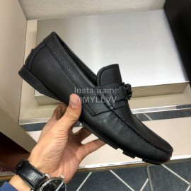 Versace Fashion Cowhide Business Shoes For Men Black
