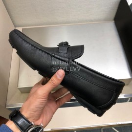 Versace Fashion Cowhide Business Shoes For Men Black