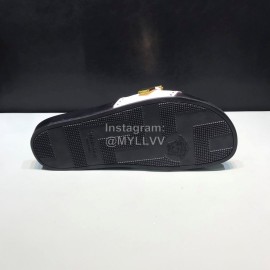 Versace Fashion Leather Slippers For Men White