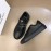 Versace New Calf Leather Casual Sneakers For Men Black