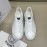 Versace New Calf Leather Casual Sneakers For Men White