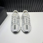 Versace Fashion Leather Thick Soled Sneakers For Men White