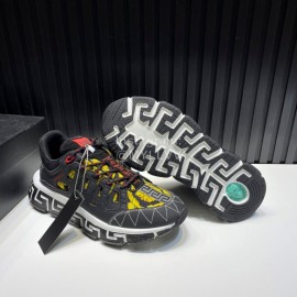 Versace Leather Thick Soled Sneakers For Men 