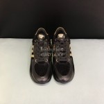Versace Fashion Cowhide Running Shoes For Men Black