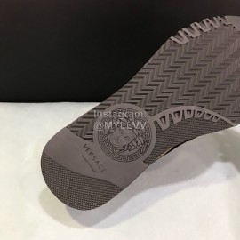 Versace Fashion Cowhide Running Shoes For Men Black