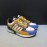 Versace Fashion Cowhide Running Shoes For Men Blue