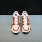 Versace Fashion Cowhide Running Shoes For Men Brown