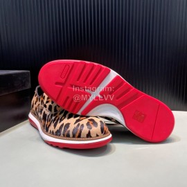 Versace Fashion Leopard Lace Up Casual Shoes For Men