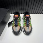 Versace New Leather Thick Soled Sneakers For Men