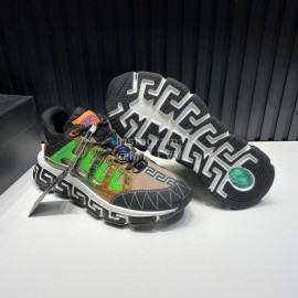 Versace New Leather Thick Soled Sneakers For Men