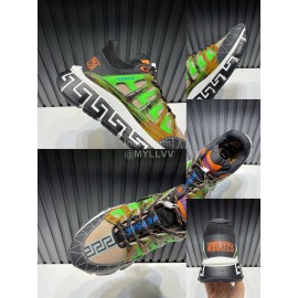 Versace New Leather Thick Soled Sneakers For Men