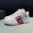 Valentino Garavani Leather High Top Sneakers For Men And Women Red
