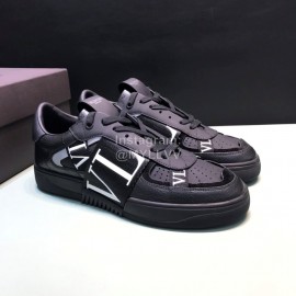 Valentino Garavani Cowhide Sneakers For Men And Women Black