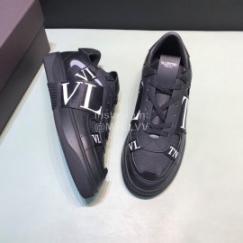 Valentino Garavani Cowhide Sneakers For Men And Women Black