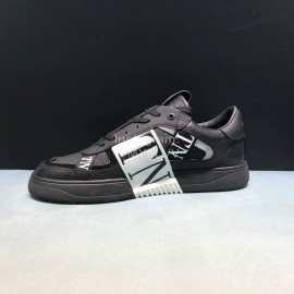 Valentino Garavani Cowhide Sneakers Black For Men And Women