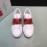 Valentino Leather Rivet Sneakers For Men And Women Red