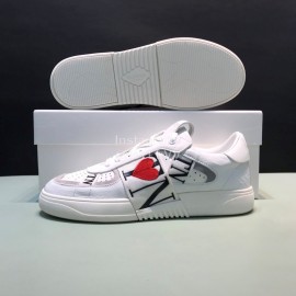 Valentino Embroidery Leather Rivet Sneakers For Men And Women 