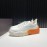 Valentino Leather Thick Soled Sneakers For Men And Women Orange