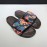 Valentino Camouflage Canvas Velcro Slippers For Men Orange