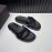 Valentino Black Cowhide Webbing Slippers For Men