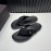 Valentino Black Cowhide Webbing Flip Flops For Men